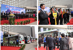 Sunwin Expo Electric City Bus Handover and Demonstration Ceremony in Qingdao 