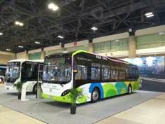 Sunwin Took Two New Buses Attended 2017 Beijing International Road Transportation Exhibition
