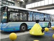Sunwin New Volvo Hybrid City Bus Attended Innovative Activity Organized by Tongji University
