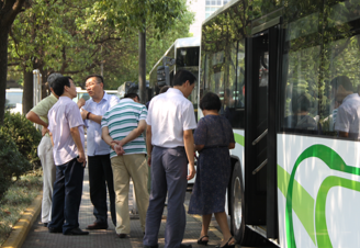 Sunwin Three-door City Bus Passed Shanghai High-level Bus Evaluation 