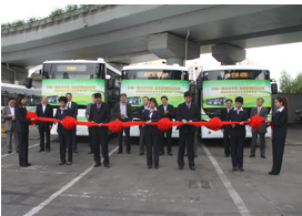Sunwin Participated into 2013 Shanghai New City Bus Launch Ceremony Organized by Bashi Group
