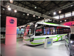 Sunwin EV Bus Attended Shanghai Industry Fair